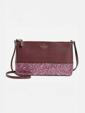 A636 • Flash Glitter Cherrywood Crossbody Bag